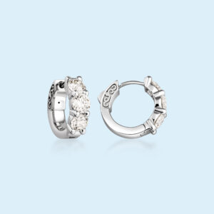 Elegant Diamond Huggies
