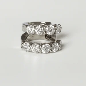 Elegant Diamond Huggies