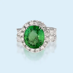 The Verdant Empress - Natural Paraiba Tourmaline & Diamond Masterpiece (GIA Certified)