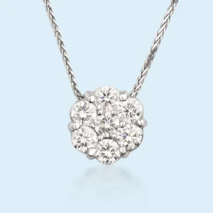 Seven Petals of Light - Diamond Pendant