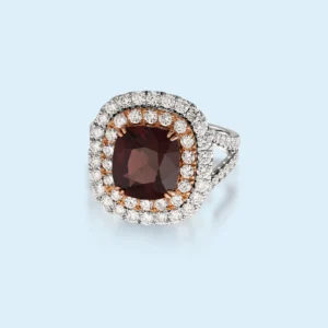 Brunello - Natural No Heat Red Spinel & Diamond Masterpiece (Certified)
