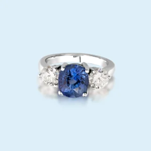 Bleuet Éternel - Cornflower Blue Natural Sapphire & Diamond Masterpiece (Certified)