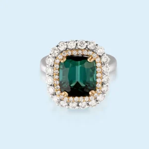 The Gilded Forest - Tourmaline & Diamond Masterpiece