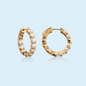 Inside-Out Diamond Hoop Earrings
