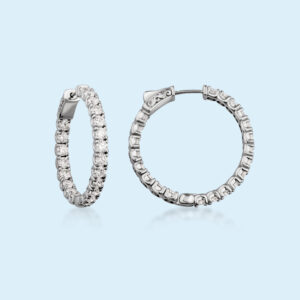 Inside-Out Diamond Hoop Earrings